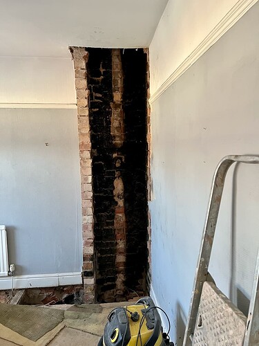 Chimney breast FF with steel in place - Nov2025 - 1