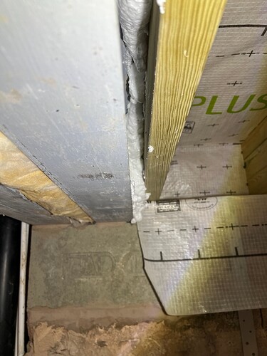 kitchen wall junction sealed with Illbruck FM330 - 2